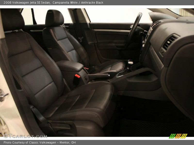 Campanella White / Anthracite Black 2008 Volkswagen Jetta SE Sedan