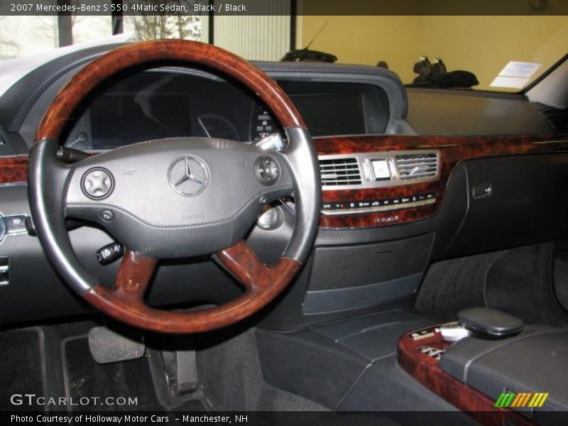 Black / Black 2007 Mercedes-Benz S 550 4Matic Sedan