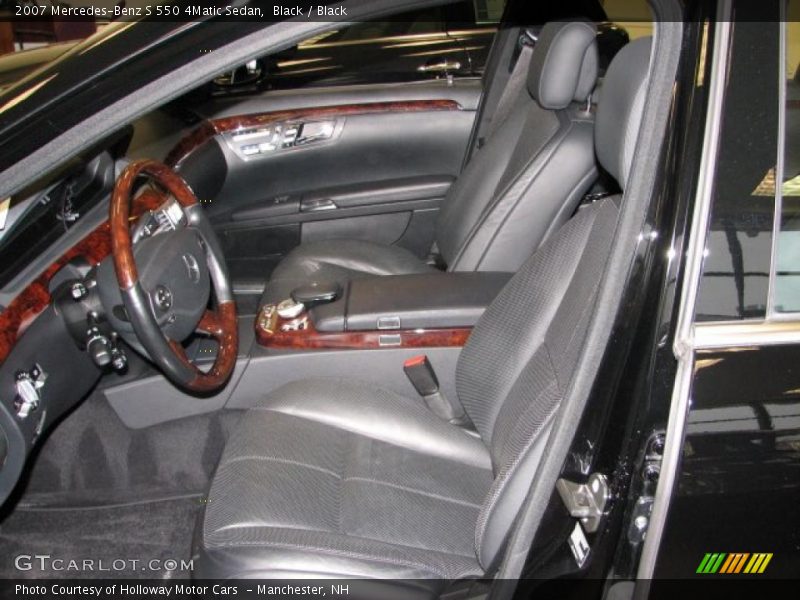 Black / Black 2007 Mercedes-Benz S 550 4Matic Sedan