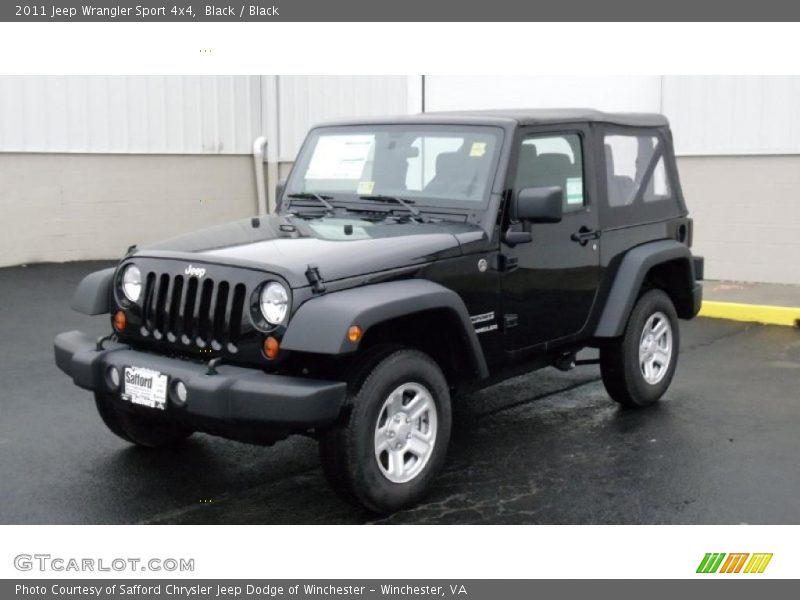 Black / Black 2011 Jeep Wrangler Sport 4x4