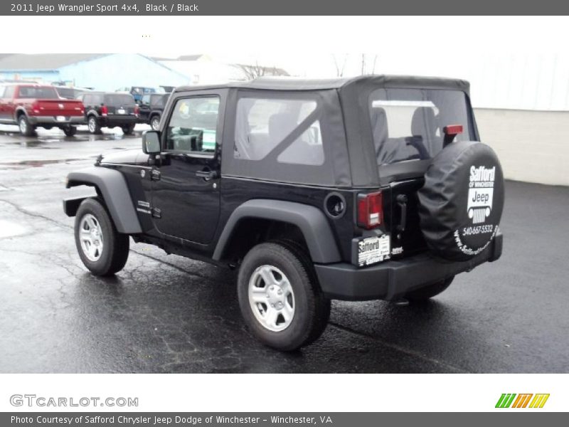 Black / Black 2011 Jeep Wrangler Sport 4x4