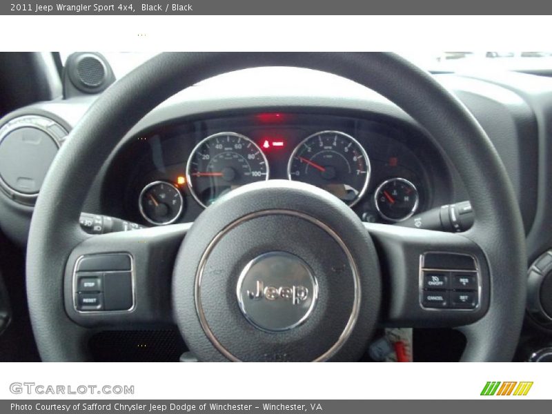 Black / Black 2011 Jeep Wrangler Sport 4x4