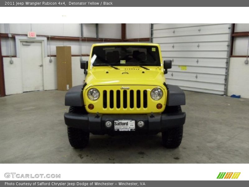Detonator Yellow / Black 2011 Jeep Wrangler Rubicon 4x4