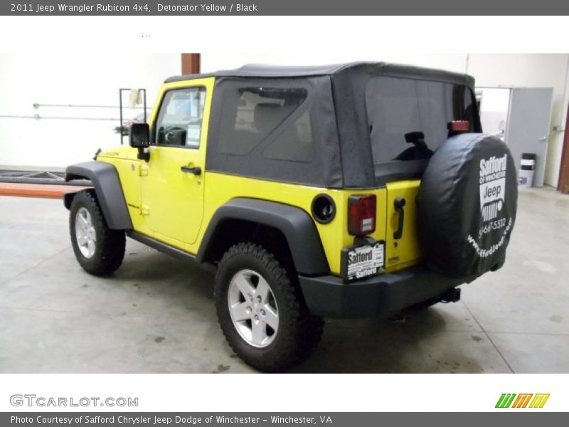 Detonator Yellow / Black 2011 Jeep Wrangler Rubicon 4x4