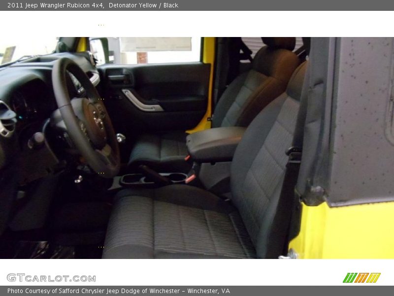 Detonator Yellow / Black 2011 Jeep Wrangler Rubicon 4x4
