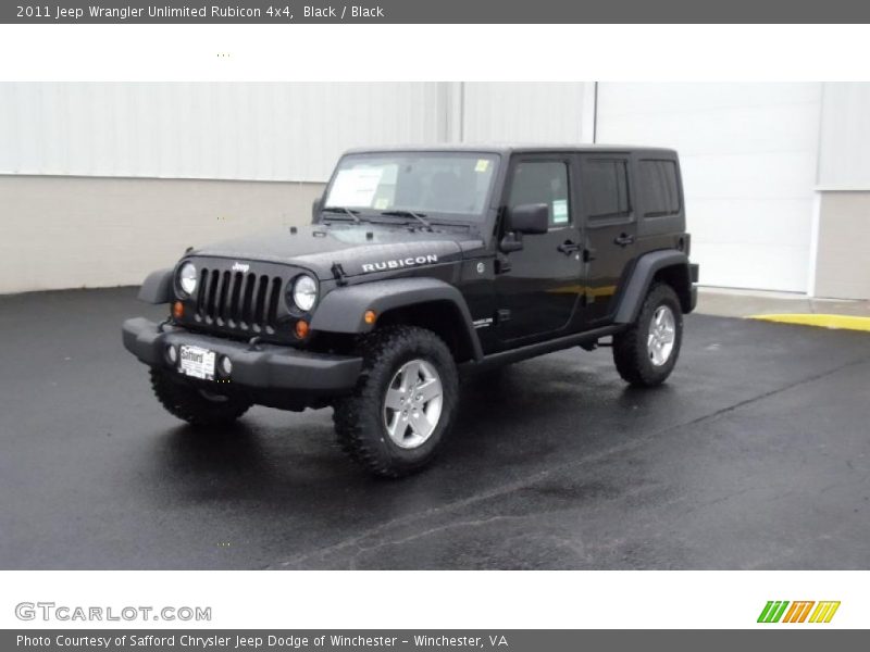 Black / Black 2011 Jeep Wrangler Unlimited Rubicon 4x4