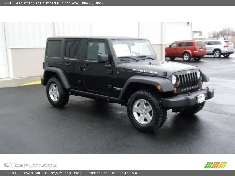 Black / Black 2011 Jeep Wrangler Unlimited Rubicon 4x4