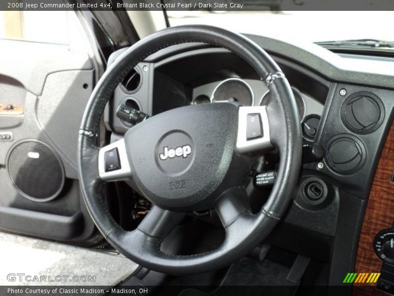 Brilliant Black Crystal Pearl / Dark Slate Gray 2008 Jeep Commander Limited 4x4