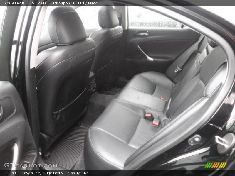 Black Sapphire Pearl / Black 2009 Lexus IS 250 AWD