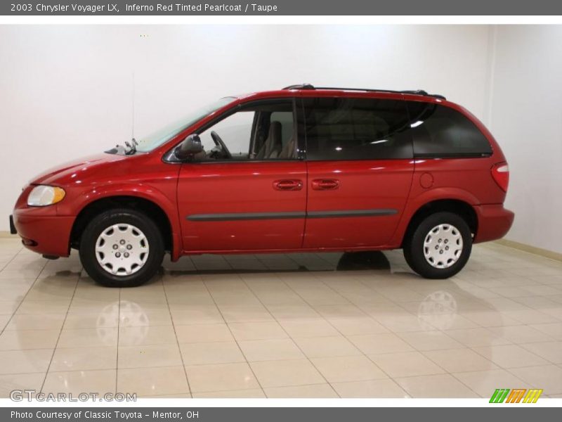 Inferno Red Tinted Pearlcoat / Taupe 2003 Chrysler Voyager LX