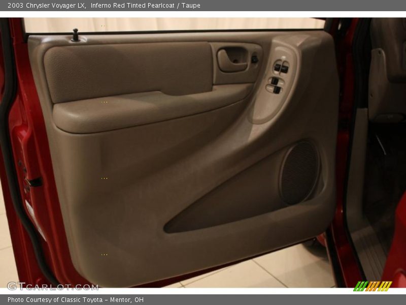 Inferno Red Tinted Pearlcoat / Taupe 2003 Chrysler Voyager LX