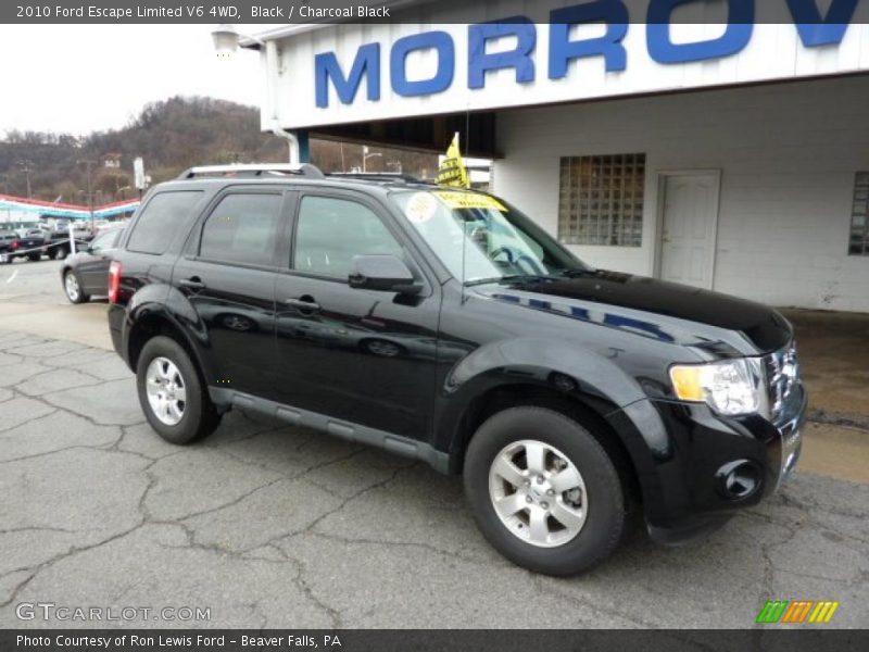 Black / Charcoal Black 2010 Ford Escape Limited V6 4WD