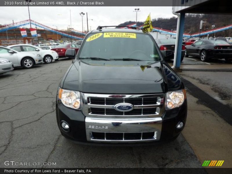 Black / Charcoal Black 2010 Ford Escape Limited V6 4WD