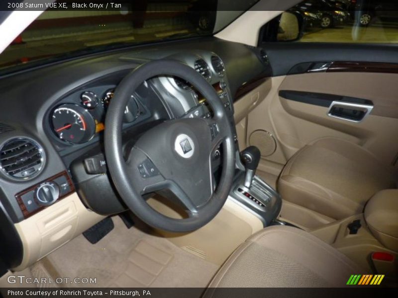 Black Onyx / Tan 2008 Saturn VUE XE