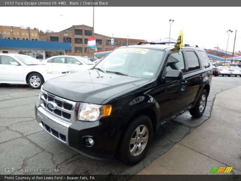 Black / Charcoal Black 2010 Ford Escape Limited V6 4WD