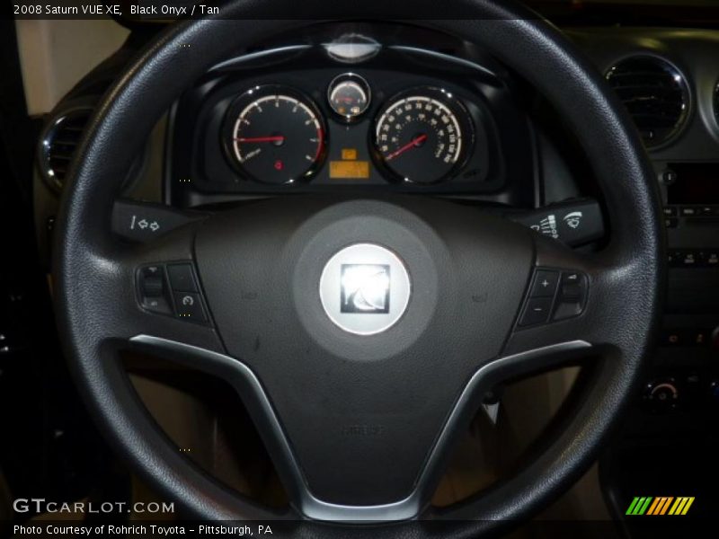 Black Onyx / Tan 2008 Saturn VUE XE