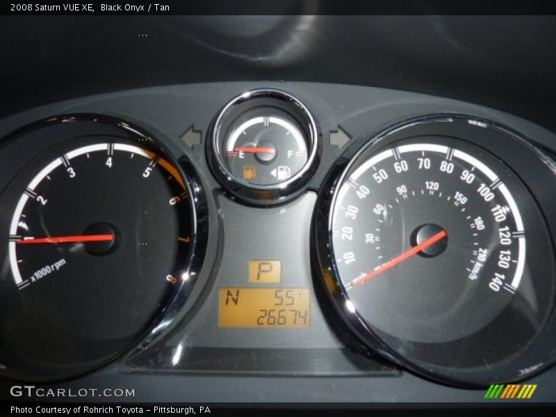 Black Onyx / Tan 2008 Saturn VUE XE
