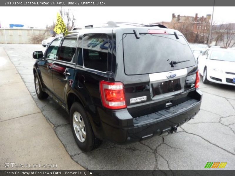 Black / Charcoal Black 2010 Ford Escape Limited V6 4WD