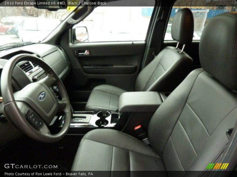 Black / Charcoal Black 2010 Ford Escape Limited V6 4WD