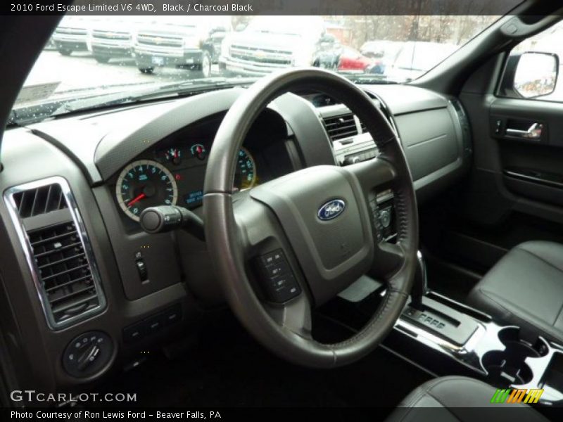 Black / Charcoal Black 2010 Ford Escape Limited V6 4WD
