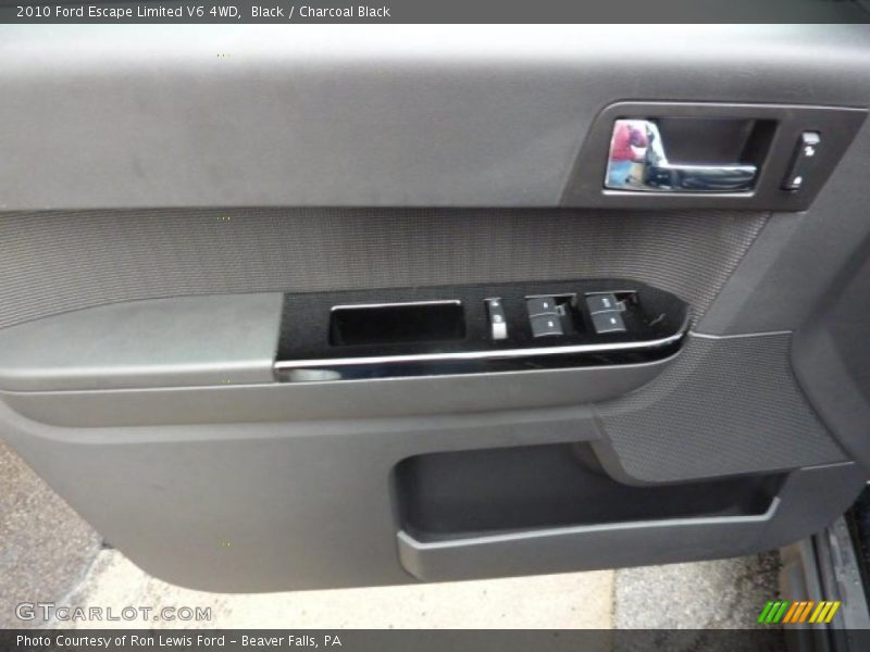 Black / Charcoal Black 2010 Ford Escape Limited V6 4WD