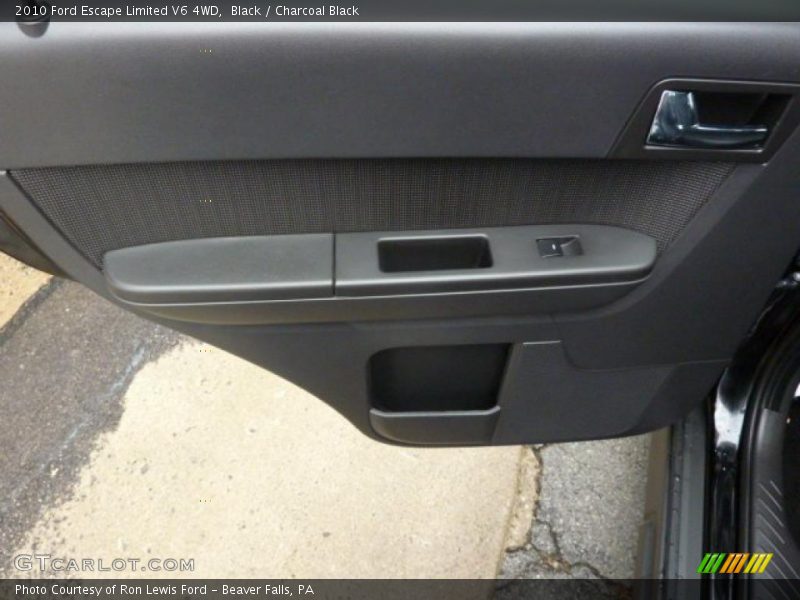 Black / Charcoal Black 2010 Ford Escape Limited V6 4WD