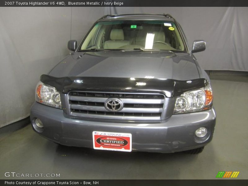 Bluestone Metallic / Ivory Beige 2007 Toyota Highlander V6 4WD