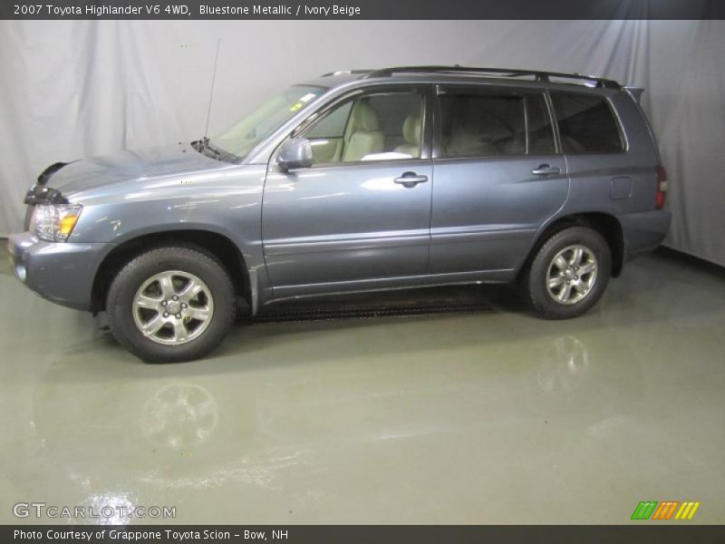 Bluestone Metallic / Ivory Beige 2007 Toyota Highlander V6 4WD