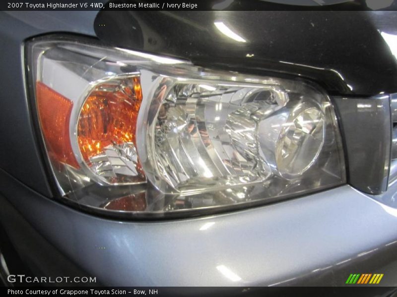 Bluestone Metallic / Ivory Beige 2007 Toyota Highlander V6 4WD