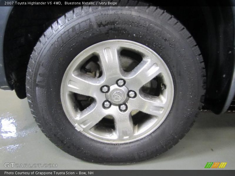 Bluestone Metallic / Ivory Beige 2007 Toyota Highlander V6 4WD
