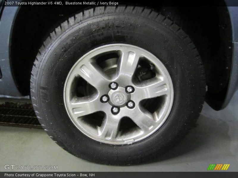 Bluestone Metallic / Ivory Beige 2007 Toyota Highlander V6 4WD