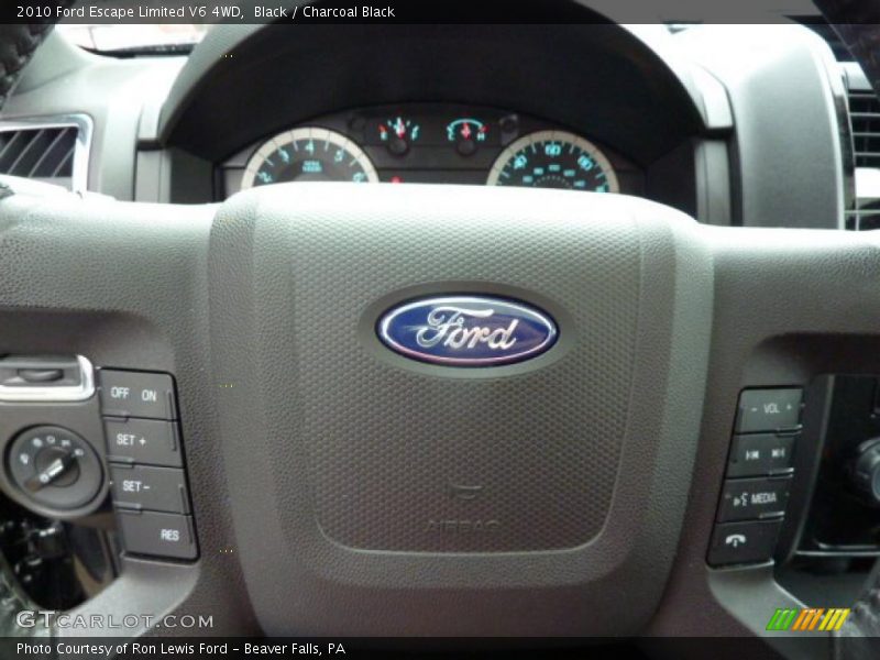 Black / Charcoal Black 2010 Ford Escape Limited V6 4WD