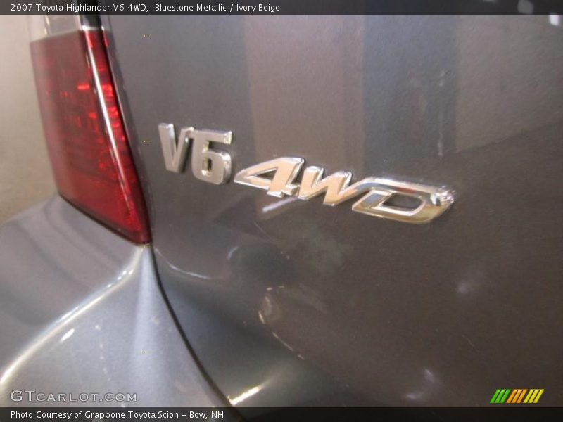 Bluestone Metallic / Ivory Beige 2007 Toyota Highlander V6 4WD