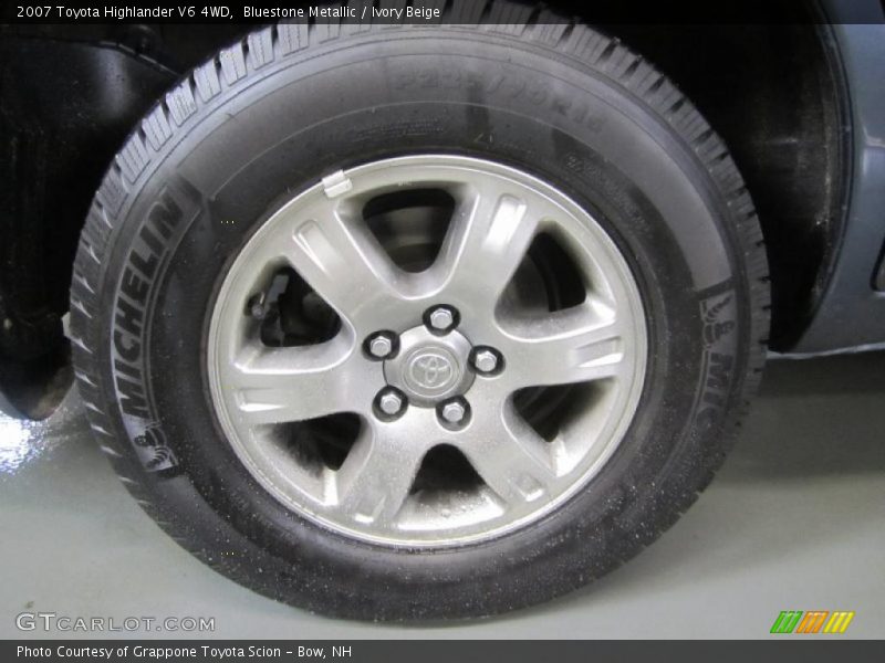 Bluestone Metallic / Ivory Beige 2007 Toyota Highlander V6 4WD