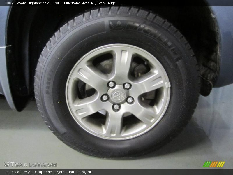 Bluestone Metallic / Ivory Beige 2007 Toyota Highlander V6 4WD