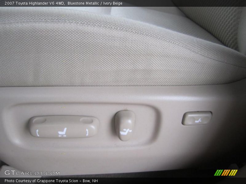 Bluestone Metallic / Ivory Beige 2007 Toyota Highlander V6 4WD