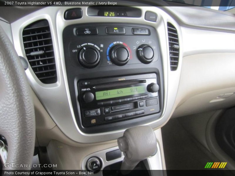 Bluestone Metallic / Ivory Beige 2007 Toyota Highlander V6 4WD
