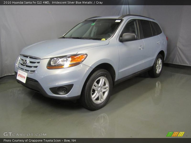 Irridescent Silver Blue Metallic / Gray 2010 Hyundai Santa Fe GLS 4WD