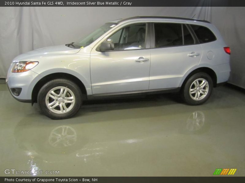 Irridescent Silver Blue Metallic / Gray 2010 Hyundai Santa Fe GLS 4WD