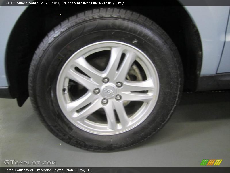 Irridescent Silver Blue Metallic / Gray 2010 Hyundai Santa Fe GLS 4WD