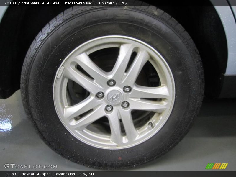 Irridescent Silver Blue Metallic / Gray 2010 Hyundai Santa Fe GLS 4WD