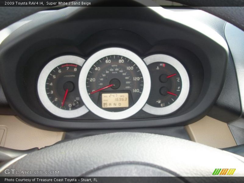 Super White / Sand Beige 2009 Toyota RAV4 I4