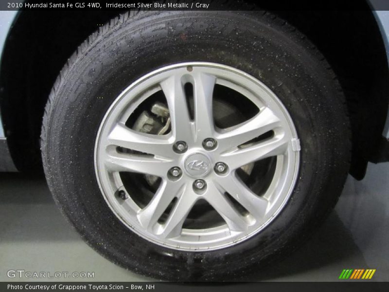Irridescent Silver Blue Metallic / Gray 2010 Hyundai Santa Fe GLS 4WD