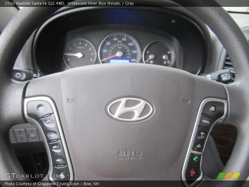 Irridescent Silver Blue Metallic / Gray 2010 Hyundai Santa Fe GLS 4WD