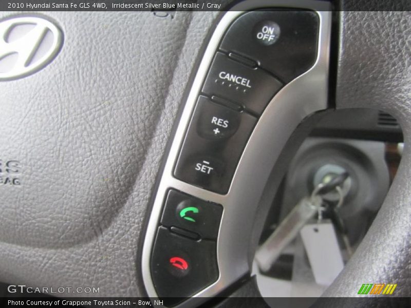 Irridescent Silver Blue Metallic / Gray 2010 Hyundai Santa Fe GLS 4WD