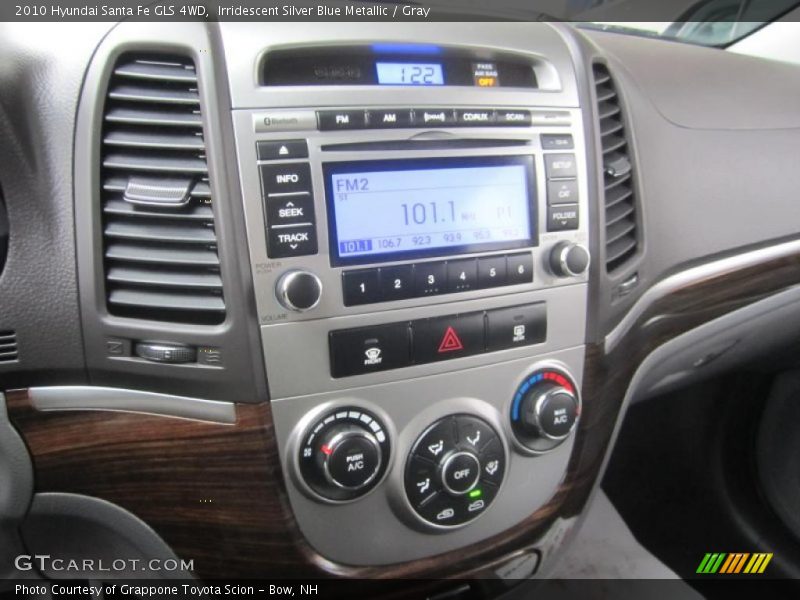 Irridescent Silver Blue Metallic / Gray 2010 Hyundai Santa Fe GLS 4WD