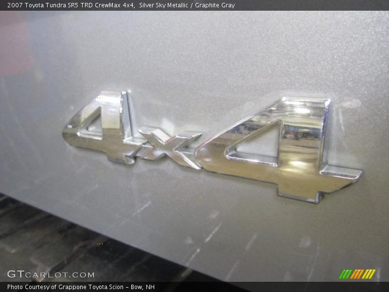 Silver Sky Metallic / Graphite Gray 2007 Toyota Tundra SR5 TRD CrewMax 4x4