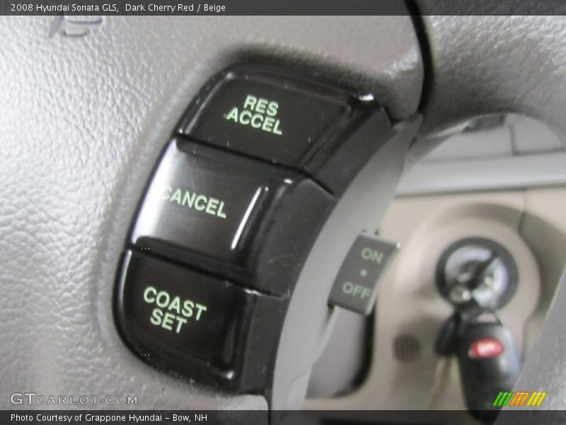 Dark Cherry Red / Beige 2008 Hyundai Sonata GLS