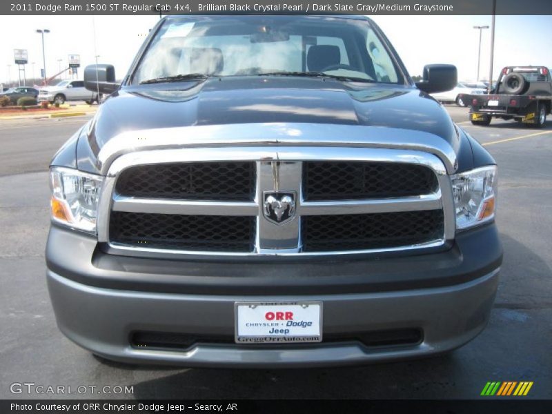 Brilliant Black Crystal Pearl / Dark Slate Gray/Medium Graystone 2011 Dodge Ram 1500 ST Regular Cab 4x4