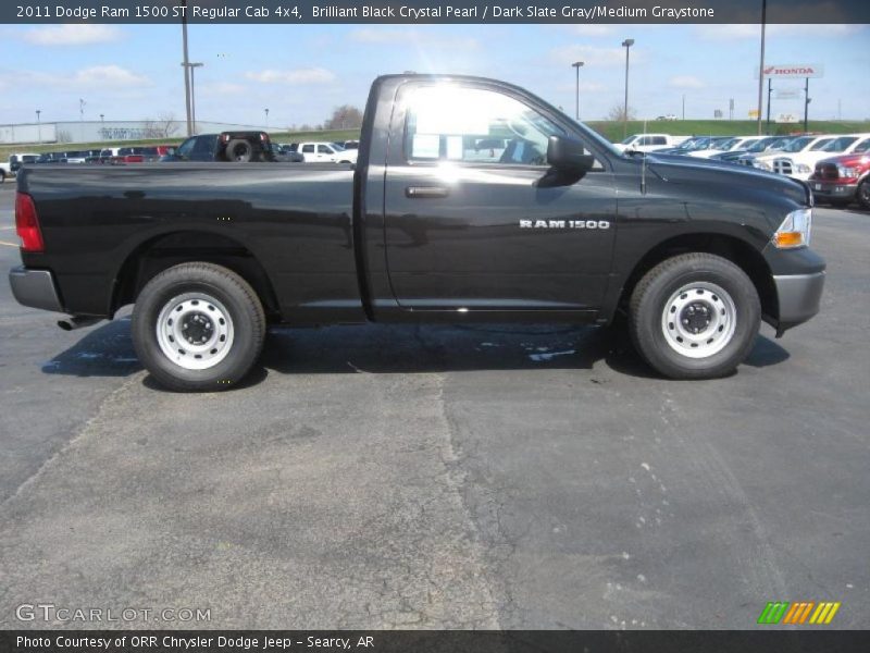 Brilliant Black Crystal Pearl / Dark Slate Gray/Medium Graystone 2011 Dodge Ram 1500 ST Regular Cab 4x4